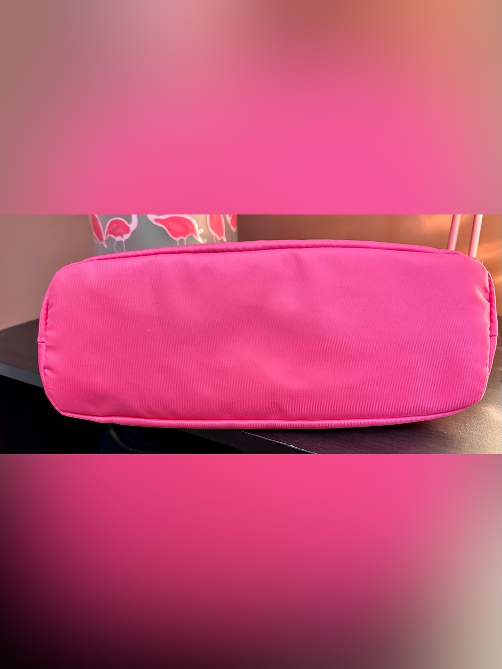 Mary Kay Hot Pink Rhinestone 'mk' Makeup Pouch - Picture 4 of 6